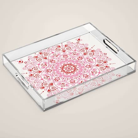 Moroccan Mandala - Valentine Palette Acrylic Tray