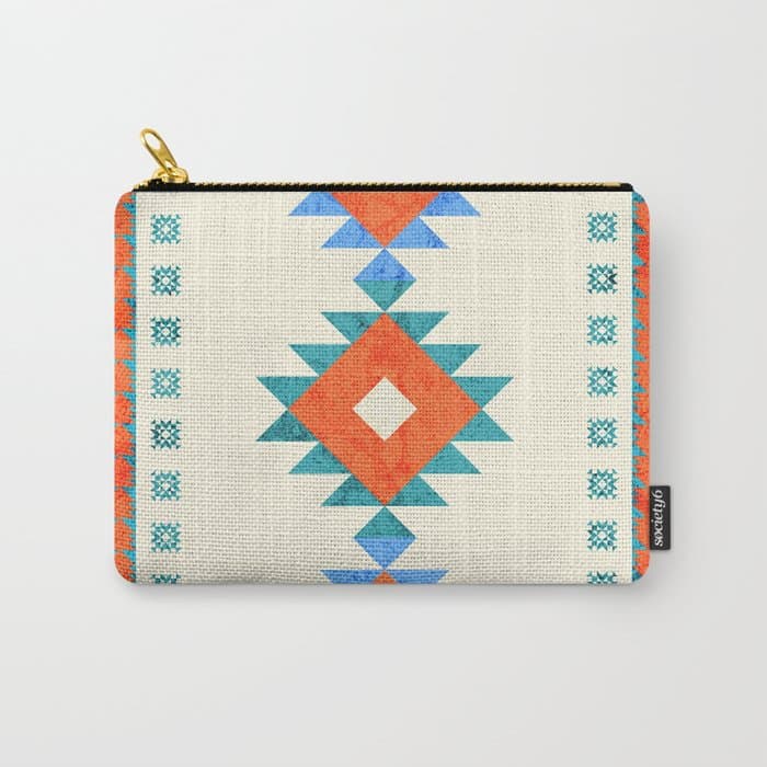 geometry navajo pattern no3 Carry All Pouch