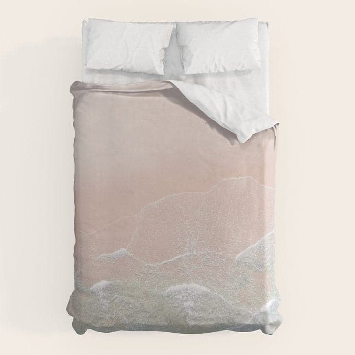 Ocean Walk II - Aerial Beach photography by Ingrid Beddoes Duvet Cover