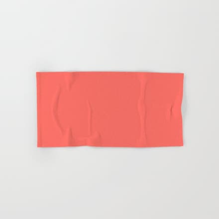 Living Coral - Solid Color Collection Bath Towel