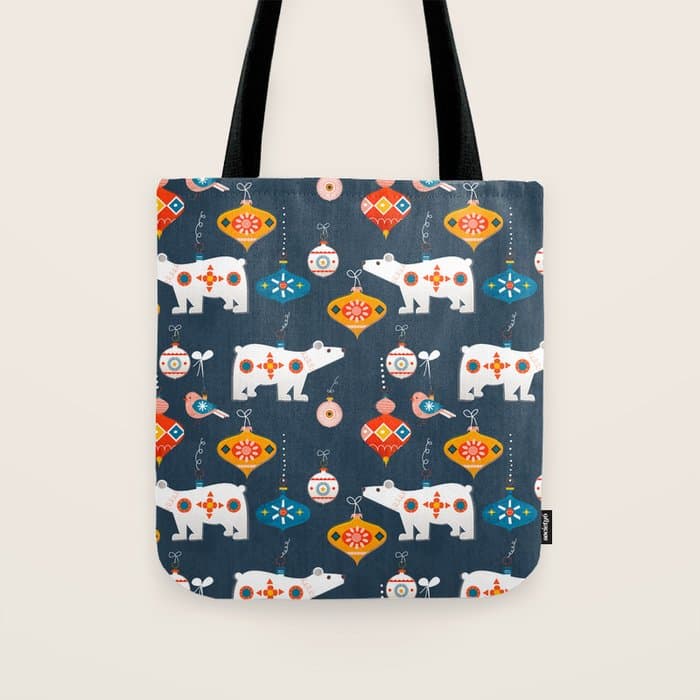 Christmas Retro decorations no2 Tote Bag