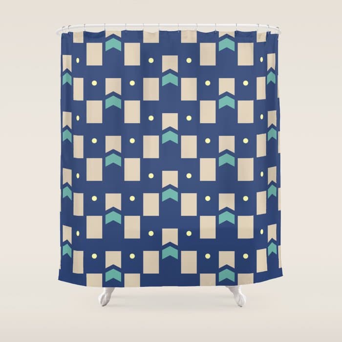 Art Deco Geometric Pattern 272 Shower Curtain