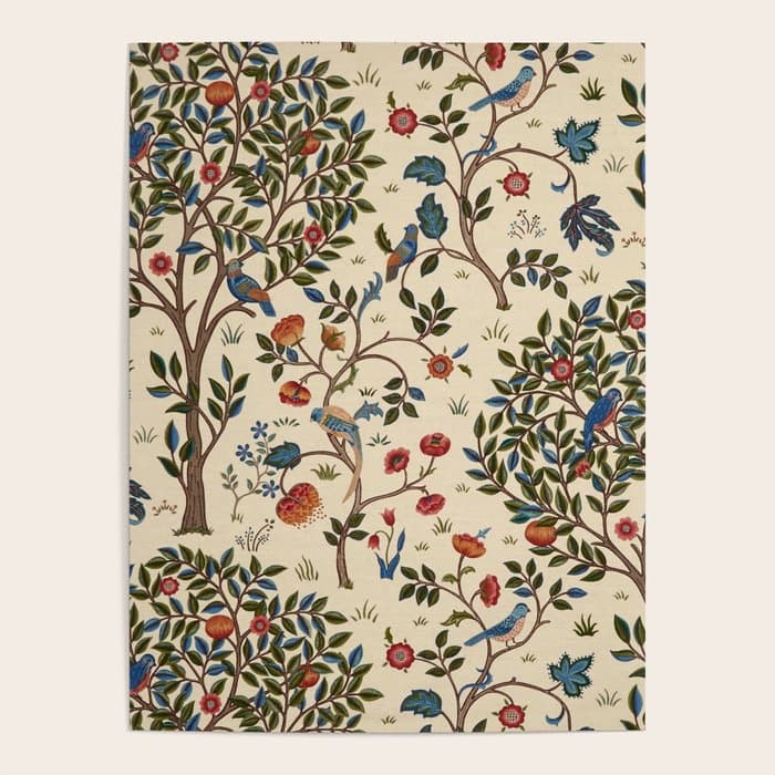 William Morris "Kelmscott Tree" 1. Poster