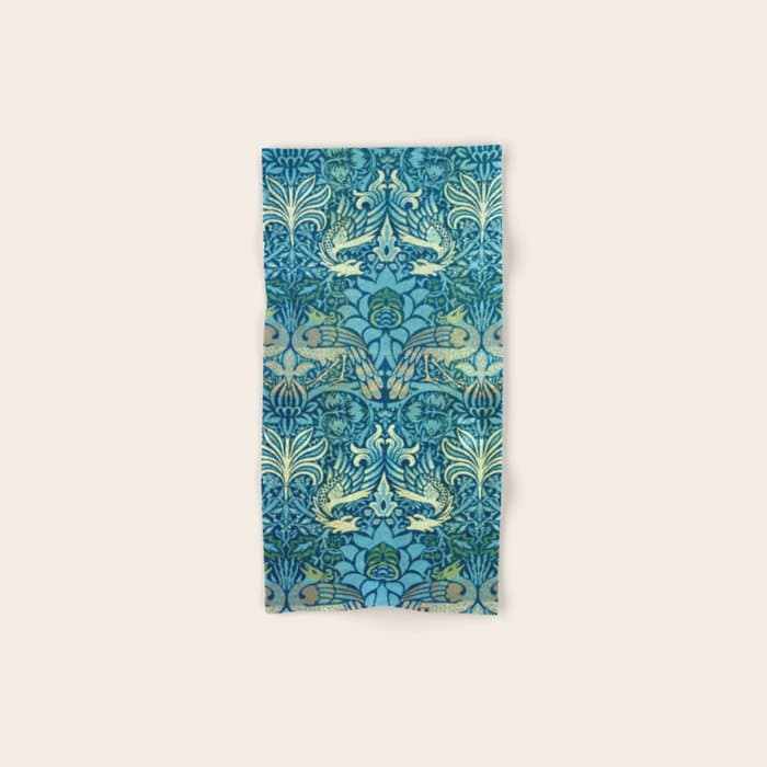William Morris "Peacock and Dragon" Bath Towel