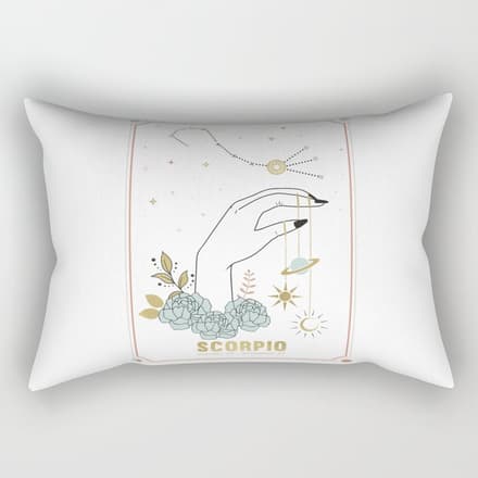 Scorpio Zodiac Series Rectangular Pillow