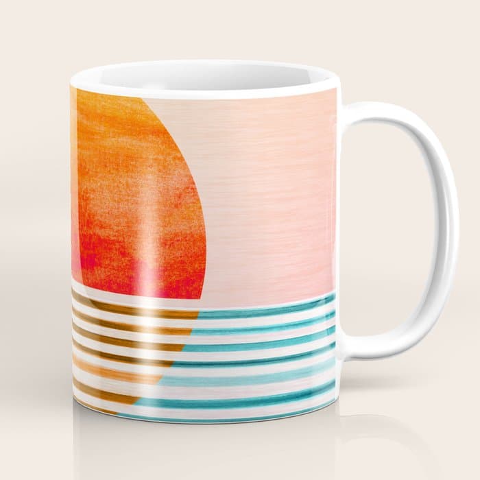 Minimalist Sunset III / Abstract Landscape Coffee Mug