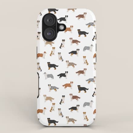 Australian Shepherd Colors Pattern Iphone Case