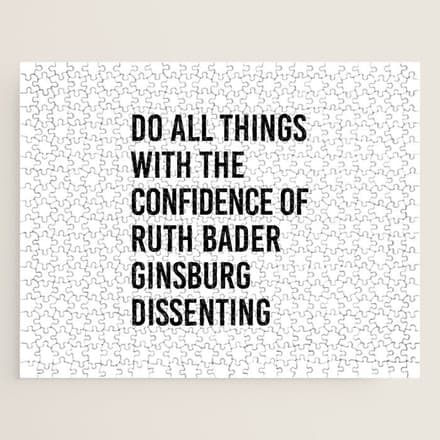 Do All Things With The Confidence Of Ruth Bader Ginsburg Dissenting Jigsaw Puzzle