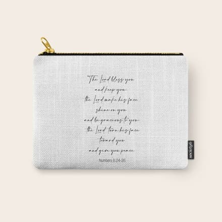 The Lord Bless You  - Numbers 6:24-26 Carry All Pouch