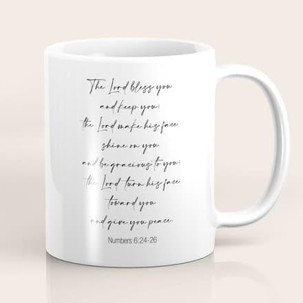The Lord Bless You  - Numbers 6:24-26 Coffee Mug