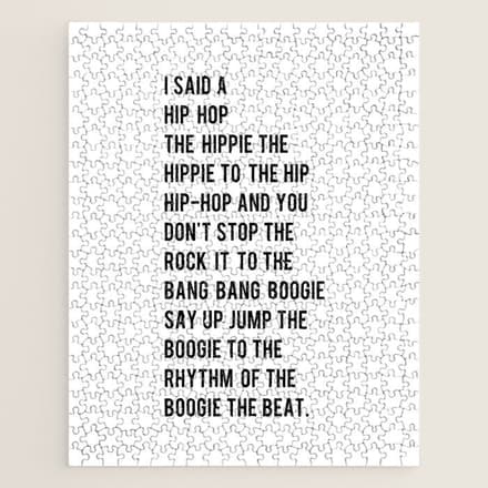 I Said A Hip Hop Hippie To The Hippie Jigsaw Puzzle