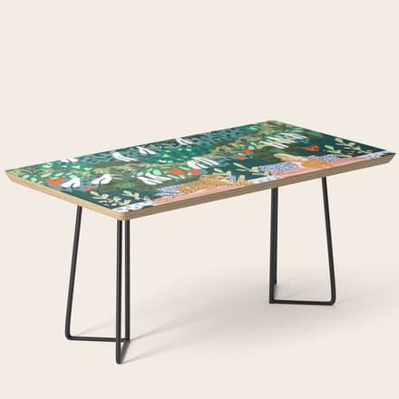 Chilling By The Pool With My Leopard Tropical Jungle Nature Wildlife Bohemian Morocco Travel Coffee Table