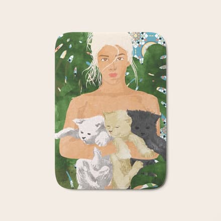 Morocco Vacay #Illustration #Painting Bath Mat
