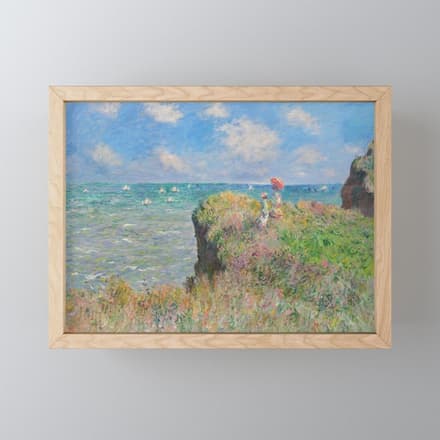 Claude Monet " Cliff Walk At Pourville" Mini Art Print