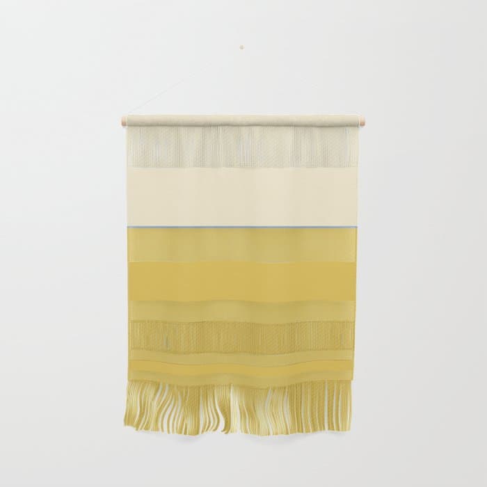 Sunshine Yellow Color Block Warm Vintage Wall Hanging