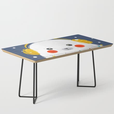 Christmas Baby Seal With Fairy Lights Coffee Table
