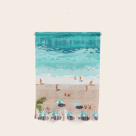 Dream In Colors Borrowed From The Sea | Ocean Tropical Beachy Summer | Swim Surf Travel Vacation Wall Hanging