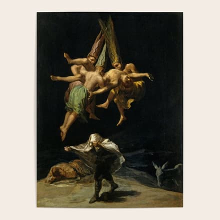 Francisco Goya "Witches' Flight Also Known As Witches In Flight Or Witch" Poster