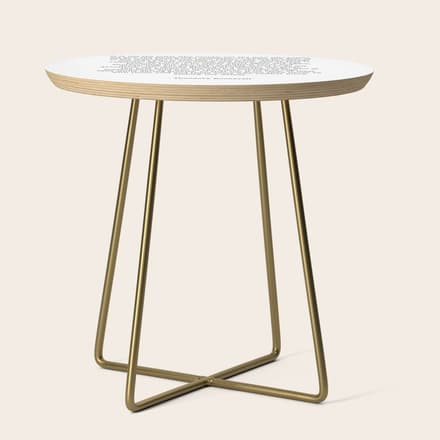 Man In The Arena Theodore Roosevelt Side Table