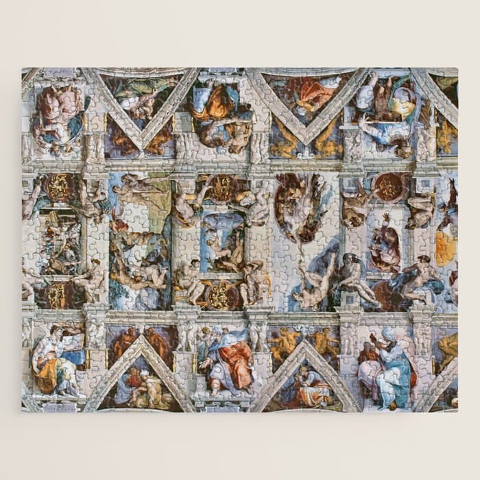 Sistine Chapel Ceiling Michelangelo Jigsaw Puzzle