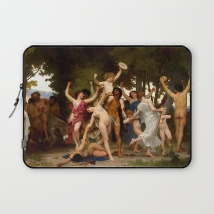 William-Adolphe Bouguereau "The Youth Of Bacchus" Laptop Sleeve