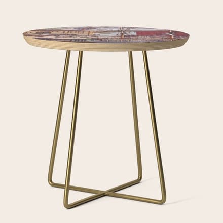 Salem Massachusetts Wharves Diagram Side Table