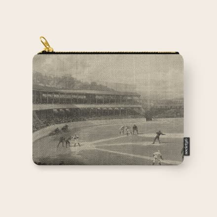 Vintage Illustration Of A Baseball Game (1894) Carry All Pouch