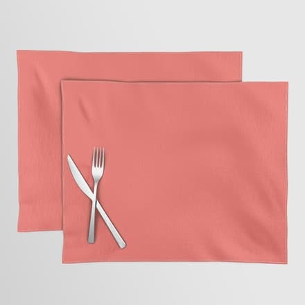Living Coral - Solid Color Collection Placemat