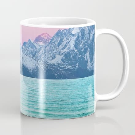 The Island, Pastel Tropical Beach, Travel Nature Landscape, Surrealism Photography Summer Coffee Mug