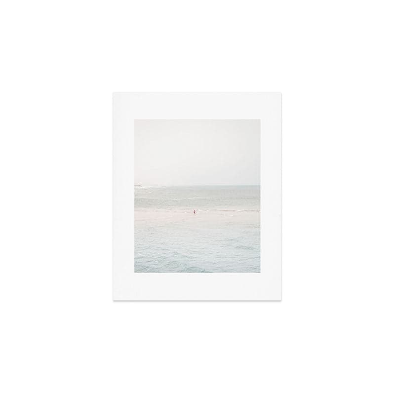 At the Seaside (three) - minimal beach series by Ingrid Beddoes Art Print