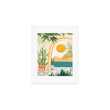 Villa View Tropical Landscape / Villa Series Art Print