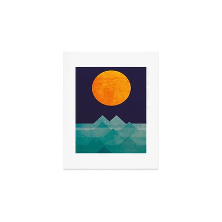 The Ocean, The Sea, The Wave - Night Scene Art Print
