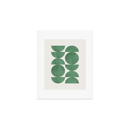 Green Retro Scandinavian - Mid Century Modern Art Print