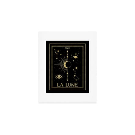 The Moon Or La Lune Gold Edition Art Print