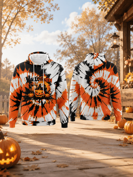 Halloween Tie Dye Hoodie