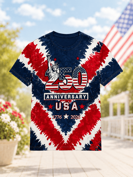 250th Anniversary Usa Patriotic Graphic T-Shirt