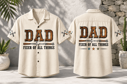 Dad Fixer Of All Things Fathers Day Hawaiian Shirt Gift For Dad