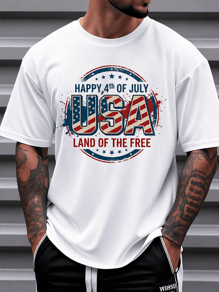 Happy 4th Of July Usa Land Of The Free Patriotic Independence Day T-Shirt