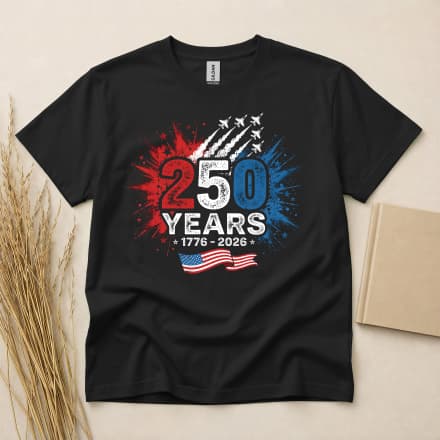250 Years America Patriotic Anniversary T-Shirt