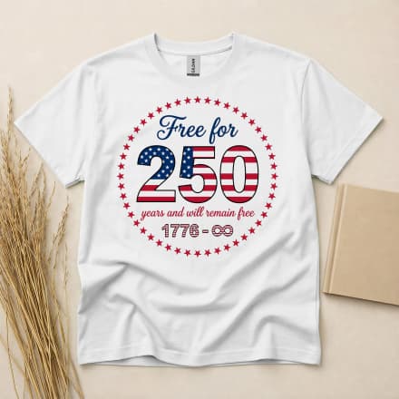 Free Since 1776 Usa Independence Anniversary T-Shirt