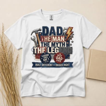 Legendary Dad Fathers Day Graphic T-Shirt