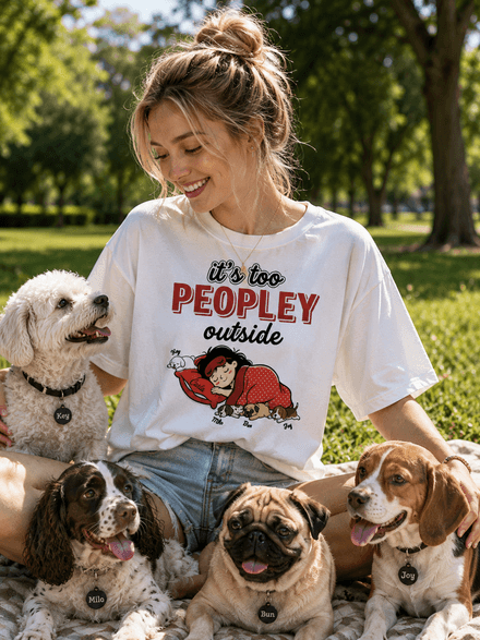 Personalized Dog Owner Custom Dog Family Graphic T-Shirt