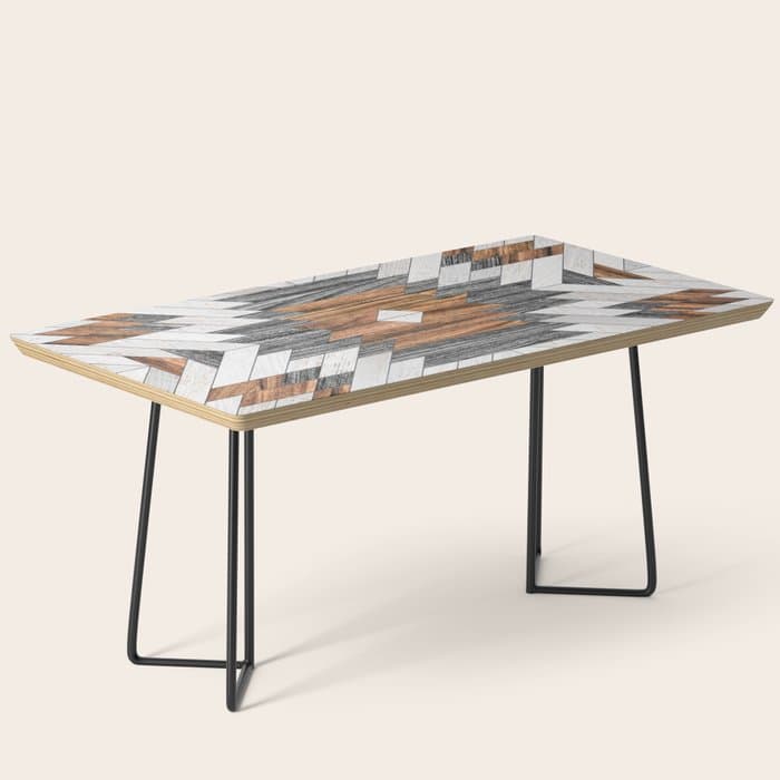 Urban Tribal Pattern No.8 - Aztec - Wood Coffee Table