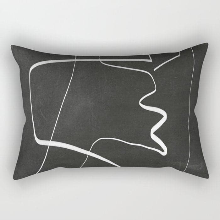 Abstract line art 6/2 Rectangular Pillow