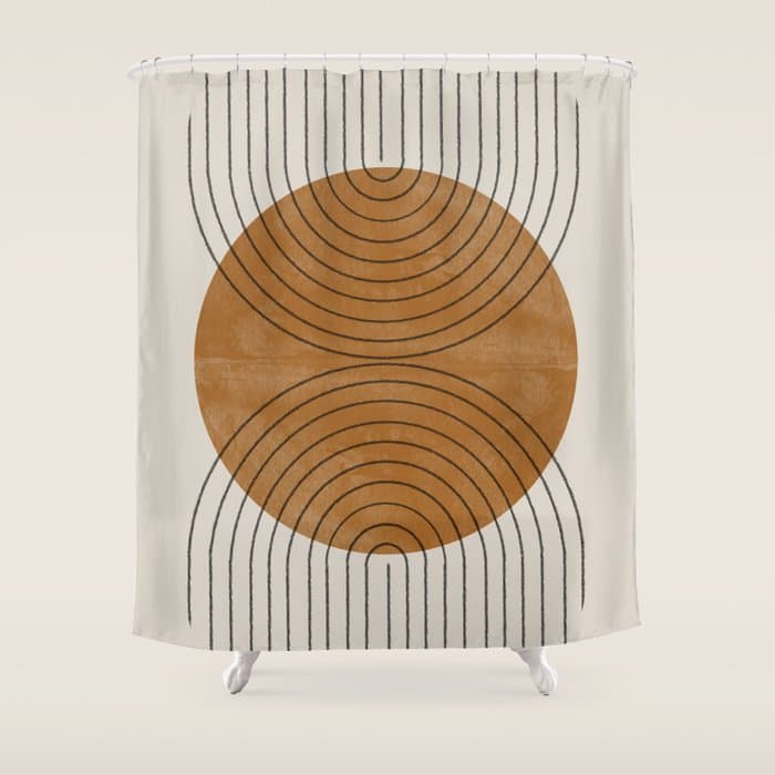 Perfect Touch Mid Century Modern Shower Curtain