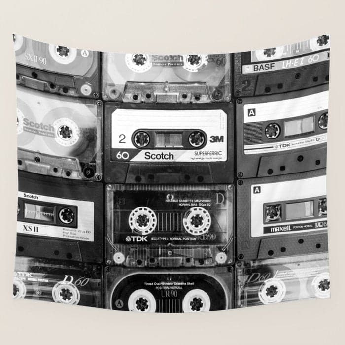 Something Nostalgic - black and white #decor #HomeStorie #buyart Wall Tapestry