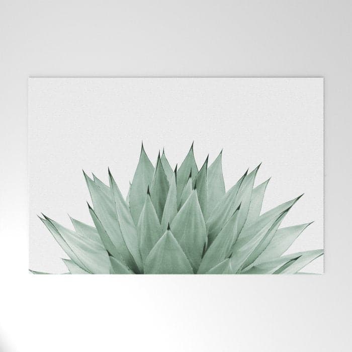 Agave Green Summer Vibes #1 #tropical #decor #art #HomeStorie Welcome Mat