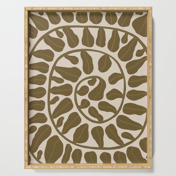 One Hundred-Leaved Plant #6 Serving Tray