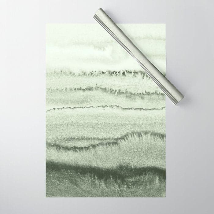 WITHIN THE TIDES - SAGE GREEN by MS Wrapping Paper