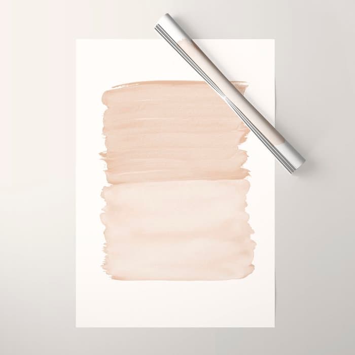 Warm Beige Abstract Minimalism #1 #minimal #ink #decor #art #HomeStorie Wrapping Paper